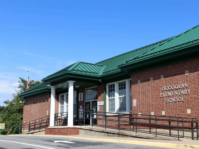 Occoquan Elementary School building entrance
