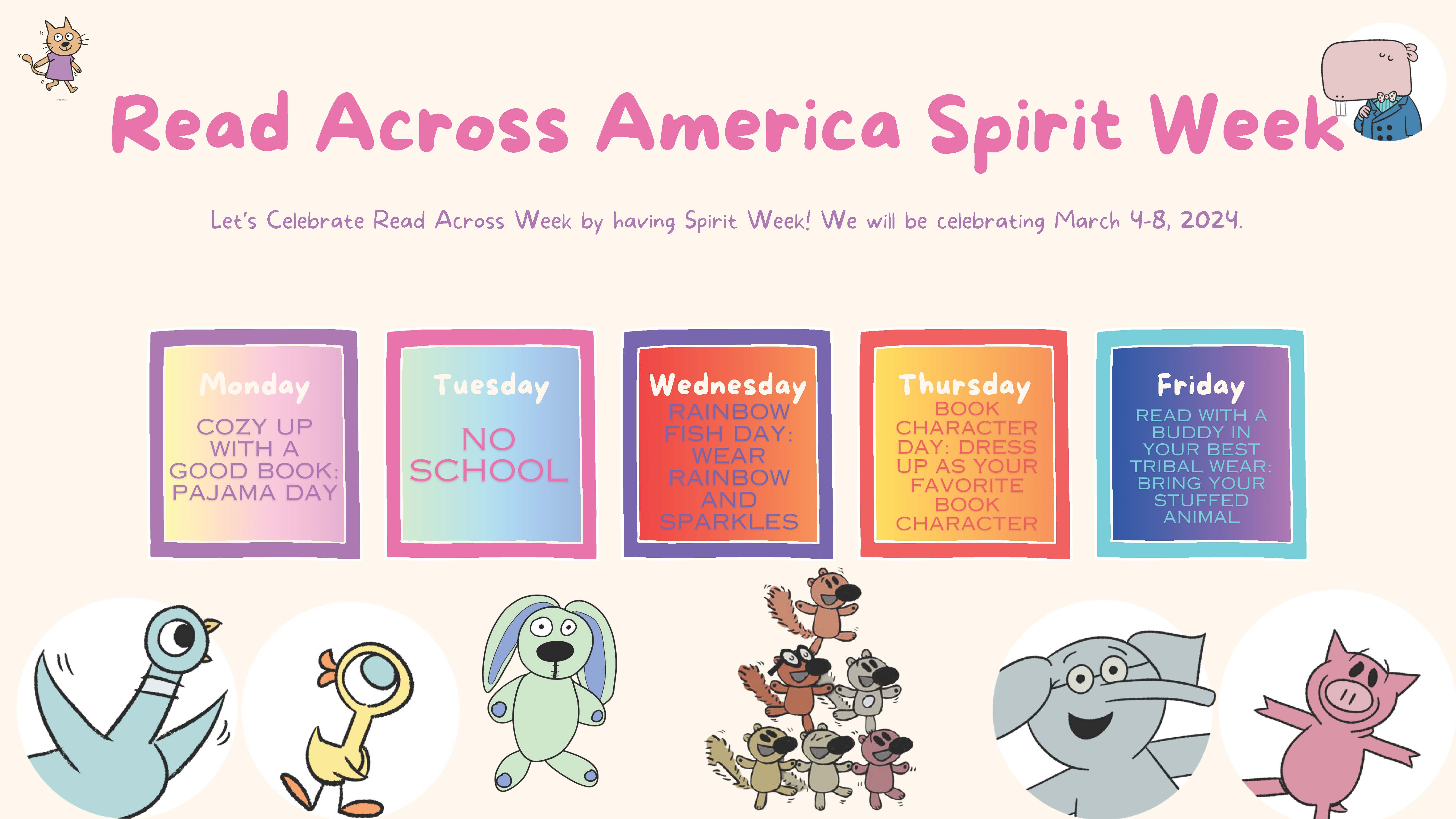Read Across America Spirit Week Occoquan Elementary School
