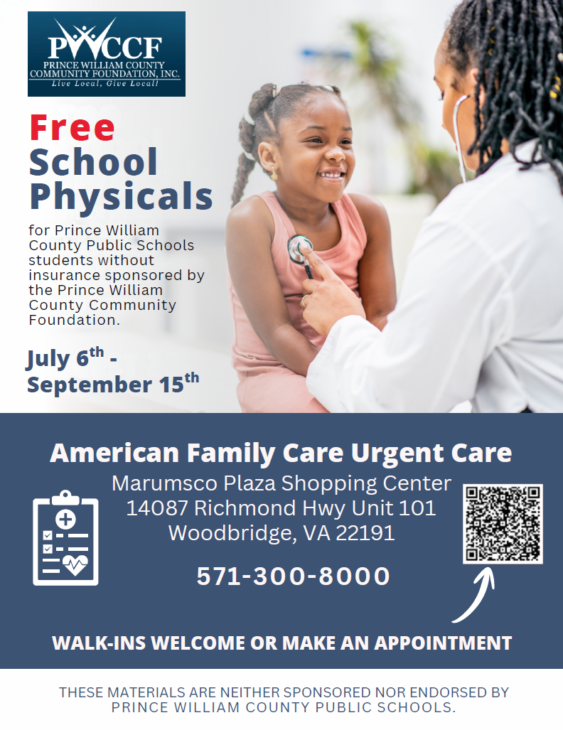 Free School Physicals