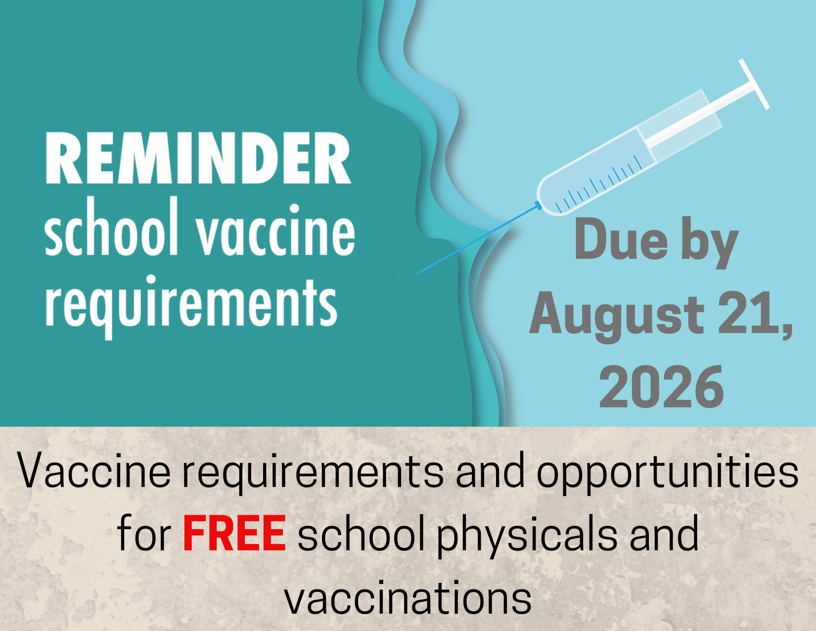 immunization requirement